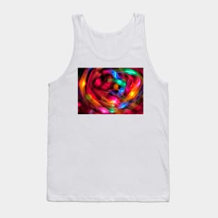 A heart of colorful lights in motion Tank Top